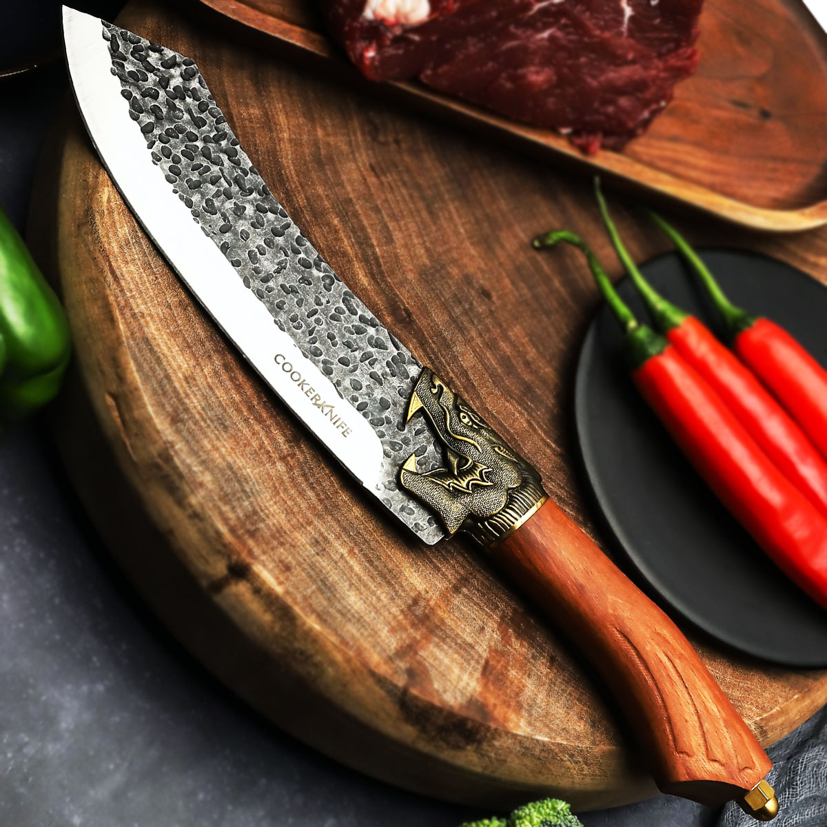 Cookerknife Handmade Kitchen Chef Knives, Handmade Steak Knife