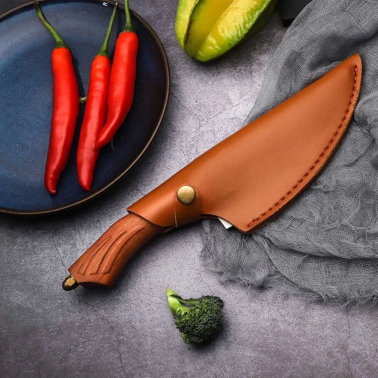 Hand Forged Butcher Knife Meat Cleaver Knife for Home, Restaurant, Outdoor Camping