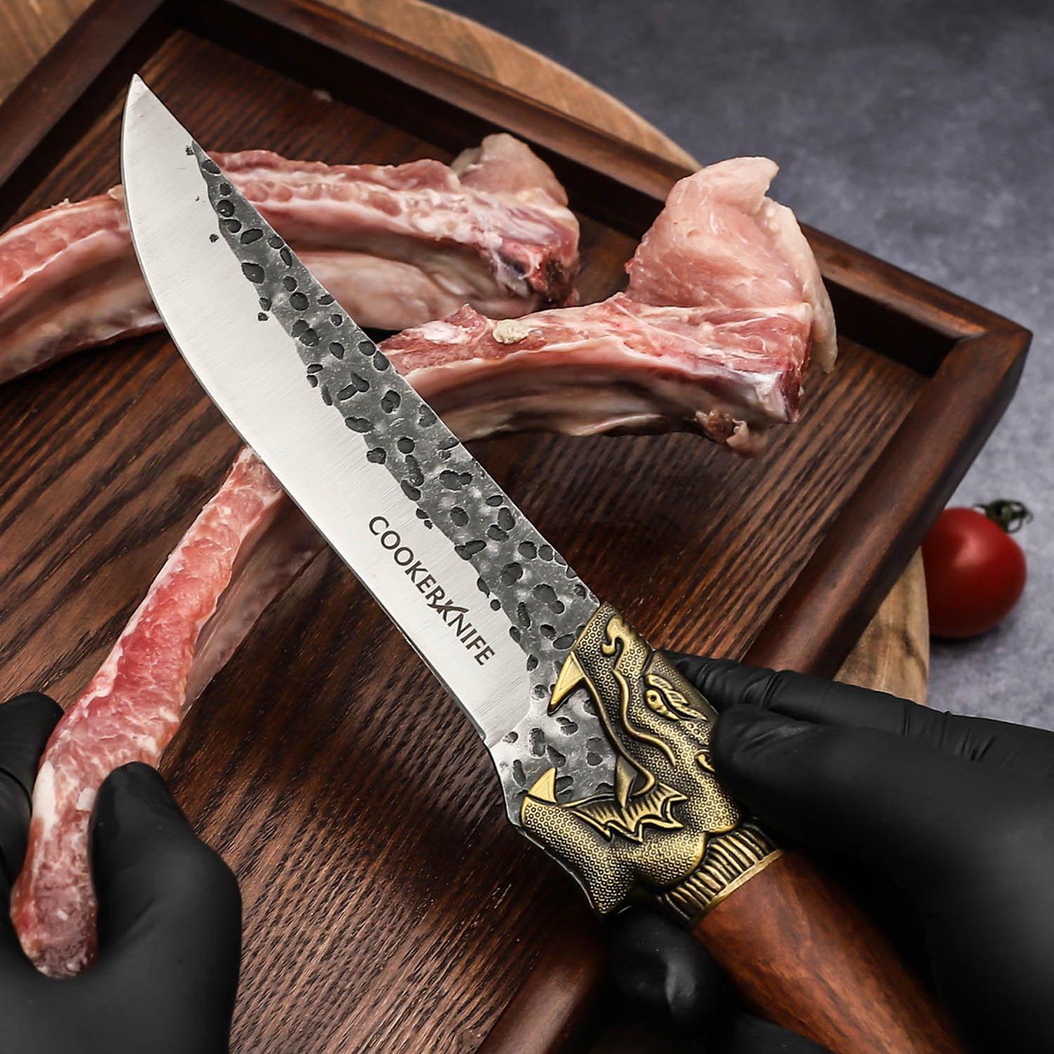 Hand Forged Vegetable Cleaver Knife Forged Paring Knife Pericarp knife