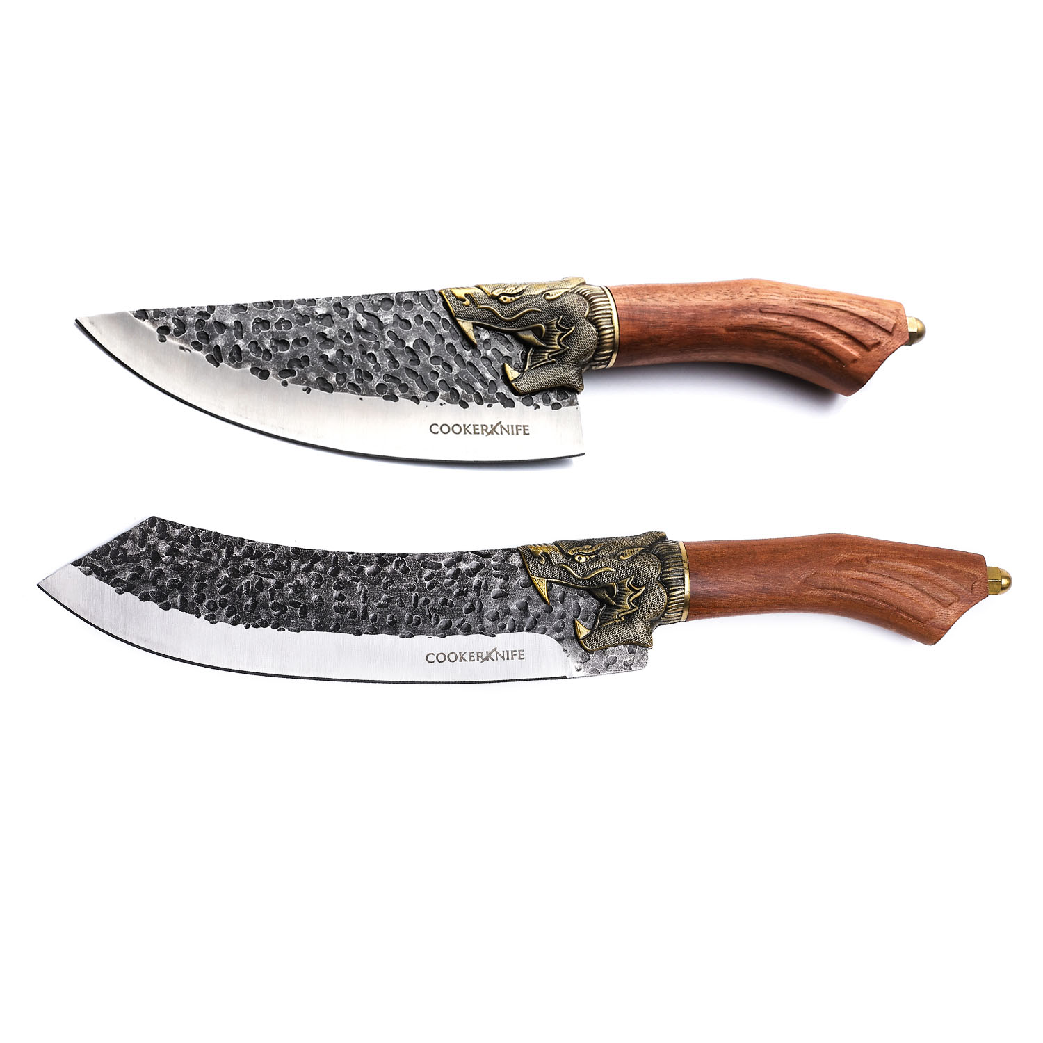 Essential Bundle Chef Knives - Vintage Handmade Forged Knife, Chef Steak Knives 2PCS