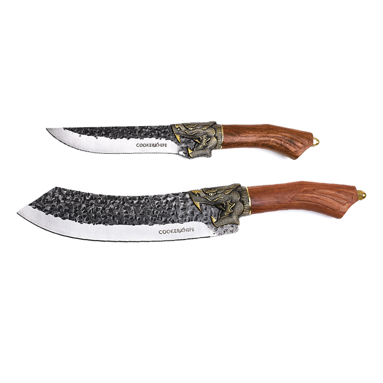 Cooking Knives Kitchen Steak Knives Vegetable Cleaver Knife with Wood Handle