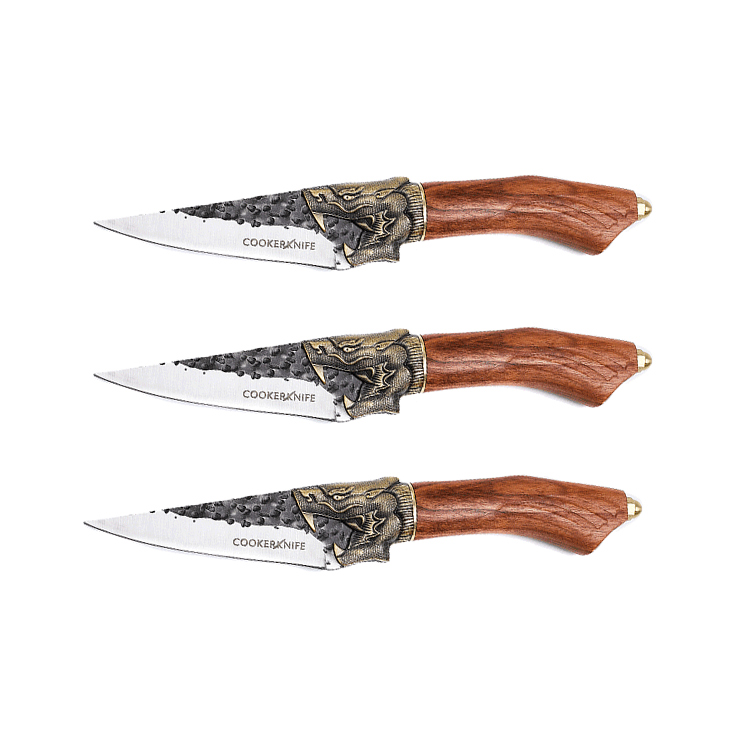 Butchers Boning Knife Vanadium Steel Meat Deboning Butcher Knife 3pcs