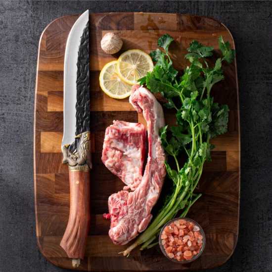Hand Forged Camping Cooking Knife