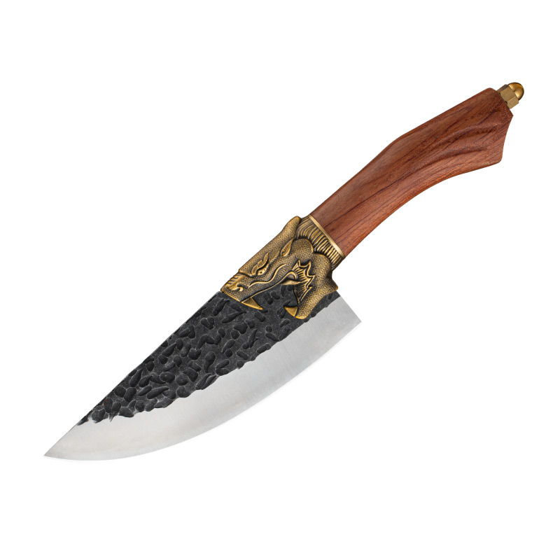 Hand Forged Butcher Knife Meat Cleaver Knife for Home, Restaurant, Outdoor Camping